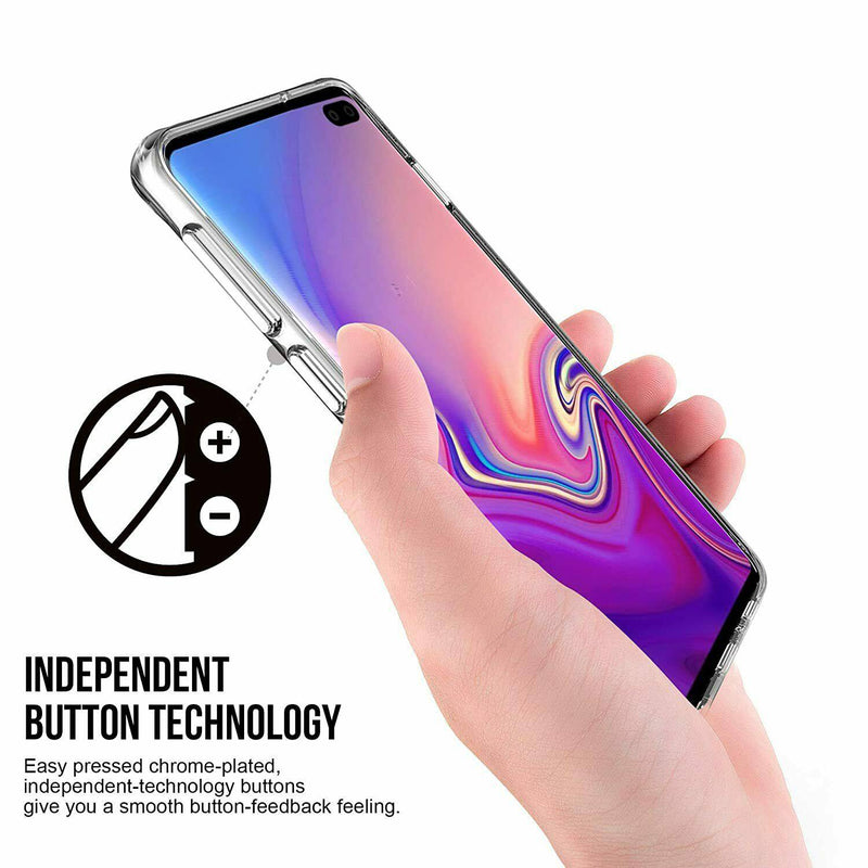 Chargez l&#39;image dans la visionneuse de la galerie, Samsung Galaxy S10/S10e/S10 Plus/S10 5G SPACE Transparent Rugged Clear Shockproof Case Cover - Polar Tech Australia
