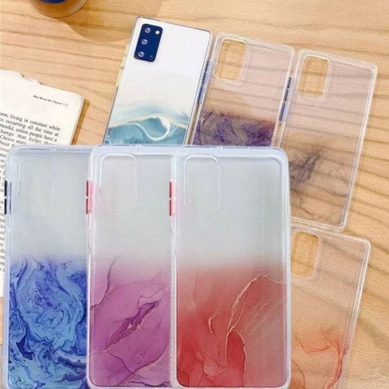 Cargue la imagen en el visor de la galería, Samsung Galaxy S21 / Plus / Ultra TPU Transparent Cloud Paint Soft Rubber Case - Polar Tech Australia
