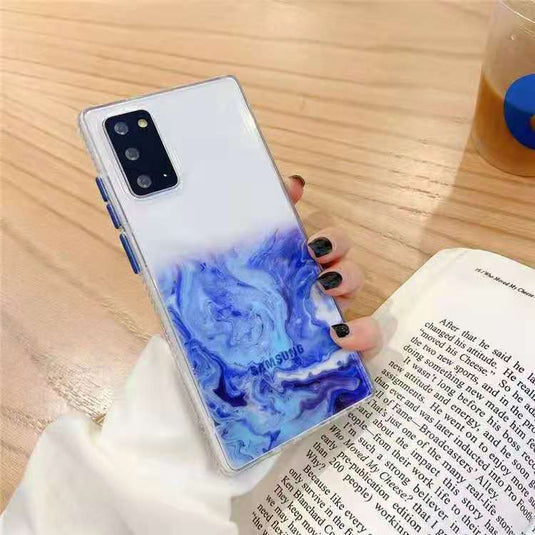 Samsung Galaxy S21 / Plus / Ultra TPU Transparent Cloud Paint Soft Rubber Case - Polar Tech Australia