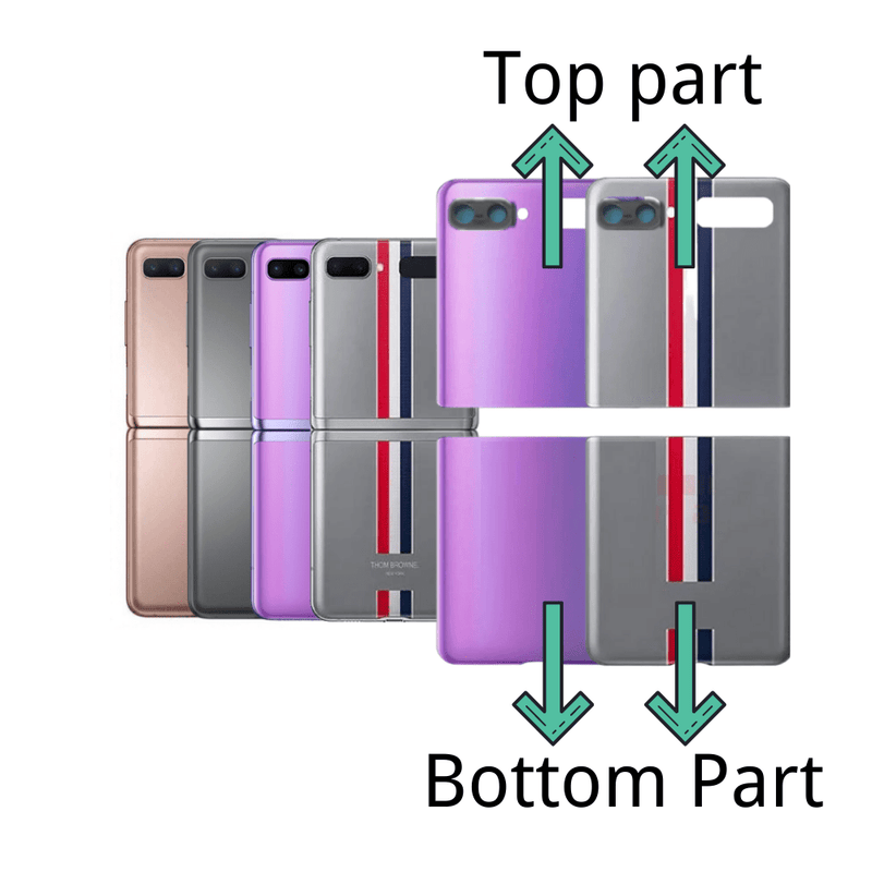 Chargez l&#39;image dans la visionneuse de la galerie, Samsung Galaxy Z Flip (SM-F700 / F707) Back Rear Glass Battery Cover With Camera Lens - Polar Tech Australia
