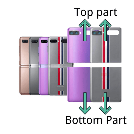 Samsung Galaxy Z Flip (SM-F700 / F707) Back Rear Glass Battery Cover With Camera Lens - Polar Tech Australia