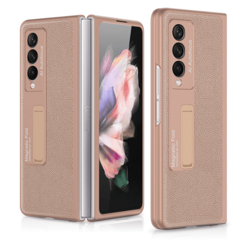 Cargue la imagen en el visor de la galería, Samsung Galaxy Z Fold 3 5G Fashion Smart Magnetic Stand Leather Cover Case - Polar Tech Australia
