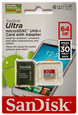 SanDisk Micro Memory Card 64GB A1 Class 10 100Mb/s - Polar Tech Australia