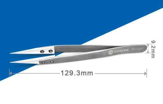 [SC-11A] SUNSHINE Jump Wire Precision Anti-Static Ceramics Tweezers - Polar Tech Australia