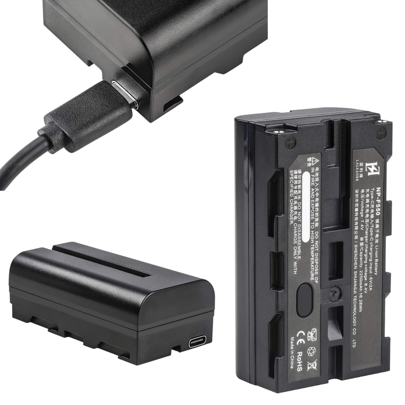 Chargez l&#39;image dans la visionneuse de la galerie, [Sony Compatible] 5V/2A Type-C Port Rechargeable Battery (NP-F750 &amp; NP-F550) - Polar Tech Australia
