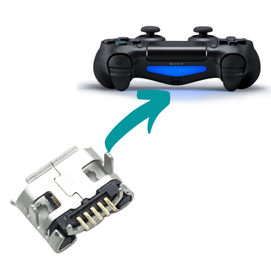 SONY Playstation 4 / PS4 Dualshock Wireless Controller Micro Charging Port Connector - Polar Tech Australia