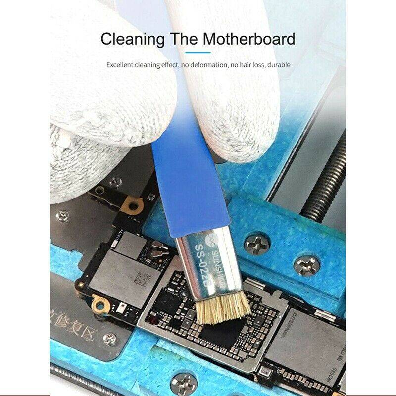 Load image into Gallery viewer, [SS-022B] SUNSHINE Dual Head Hard &amp; Soft Anti-Static Motherboard PCB Cleaning Brush - Polar Tech Australia
