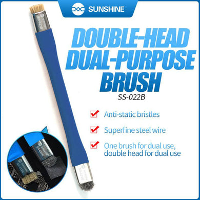 [SS-022B] SUNSHINE Dual Head Hard & Soft Anti-Static Motherboard PCB Cleaning Brush - Polar Tech Australia