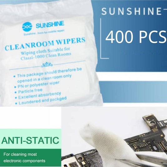 [400pcs] Sunshine Anti-Statics Screen LCD Contact Cleaning Wipes Cloth Wipers - Polar Tech Australia