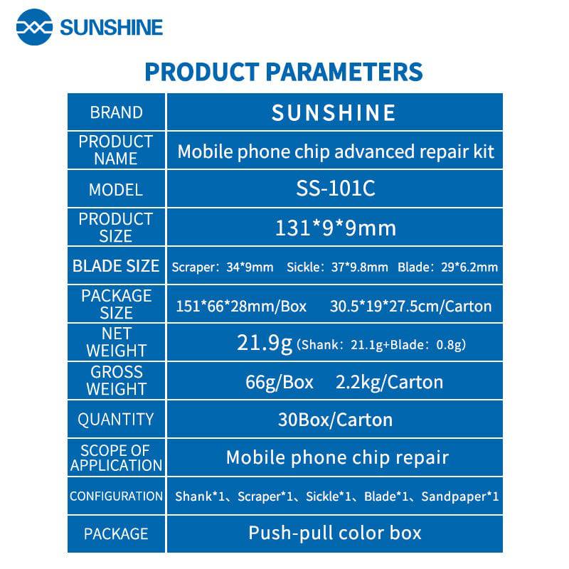 Cargue la imagen en el visor de la galería, [SS-101F] SUNSHINE Advanced Repair Kit For Mobile Phone Chip Remover - Polar Tech Australia
