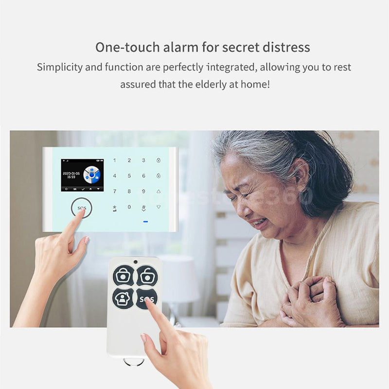 Load image into Gallery viewer, [TUYA Smart Home][A01 Kit] Tuya WiFi+GSM+GPRS Wireless Home Security PIR SOS Alarm System Set - Polar Tech Australia
