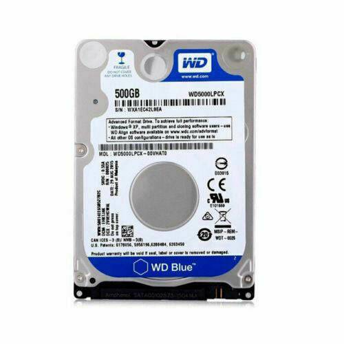 Western Digital WD Blue Laptop PC Internal 2.5" 500GB SATA Hard Drive HDD - Polar Tech Australia