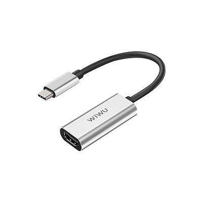 [Clearance] WIWU ALPHA Type-C to HDMI Adapter USB-C HUB Aluminum Alloy Connector Cable (Length 1.1M) - Polar Tech Australia